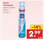 Haarspray im Angebot bei Netto Marken-Discount in Hattingen Haarspray Angebote von Nivea bei Netto Marken-Discount Hattingen für 2,99 €