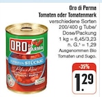 Tomaten oder Tomatenmark von Oro di Parma im aktuellen EDEKA Prospekt für 1,29 €