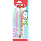 6 crayons graphites pailletés - MAPED - Carrefour à Aulnay-sous-Bois 6 crayons graphites pailletés - MAPED en promo chez Carrefour Aulnay-sous-Bois à 1,95 €