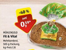 Fit & Vital bei ALDI SÜD in Erkelenz Fit & Vital im Angebot bei ALDI SÜD Erkelenz für 0,59 €