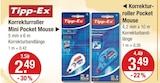 Korrekturroller Mini Pocket Mouse im V-Markt Prospekt Korrekturroller Mini Pocket Mouse von Tipp-Ex im aktuellen V-Markt Prospekt für 2,49 €