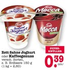 Aktuelles Sahne Joghurt oder Kaffeegenuss Angebot bei E center in Pforzheim ab 0,39 €