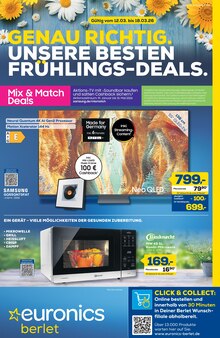 Fernseher im aktuellen EURONICS Prospekt (Lüdenscheid) Fernseher im EURONICS Prospekt "GENAU RICHTIG. UNSERE BESTEN FRÜHLINGS-DEALS!" mit 8 Seiten (Lüdenscheid)