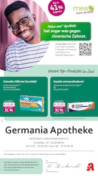 mea - meine apotheke Prospekt für Berlin mit 4 Seiten mea - meine apotheke Prospekt für Berlin: "Unsere Juni-Angebote", 4 Seiten, 01.06.2026 - 30.06.2026