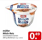 müller Milch-Reis für 0,49 € bei famila Nordost im Angebot müller Milch-Reis im aktuellen famila Nordost Prospekt