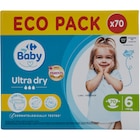 Couches "Eco Pack" - CARREFOUR BABY - Carrefour à Talence Couches "Eco Pack" - CARREFOUR BABY en promo chez Carrefour Talence à 12,69 €