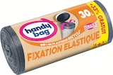 Sac poubelle 30l fixation élastique - HANDY-BAG en promo chez Supermarchés Match Sac poubelle 30l fixation élastique - HANDY-BAG dans le catalogue Supermarchés Match