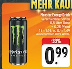 Aktuelle Energydrink Angebote bei EDEKA in Jena Aktuelles Monster Energy Drink Angebot bei EDEKA in Jena ab 0,99 €