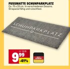 FUSSMATTE SCHUHPARKPLATZ im Angebot bei Marktkauf in Freiburg FUSSMATTE SCHUHPARKPLATZ Angebote bei Marktkauf Freiburg für 9,99 €