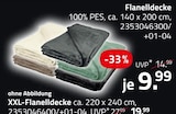 Flanelldecke für 9,99 € bei ROLLER im Angebot Flanelldecke im aktuellen ROLLER Prospekt