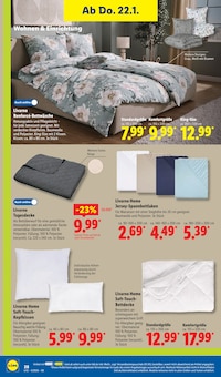 Jersey Bettwäsche Angebot im Lidl Prospekt, gültig von 19.01.2026 bis 24.01.2026 Jersey Bettwäsche Angebot im aktuellen Lidl Prospekt auf Seite 40