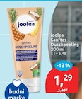 Sanftes Duschpeeling von joolea im aktuellen budni Prospekt für 1,29 €
