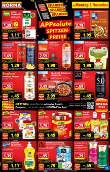 Sahne Angebot im Norma Prospekt, gültig von 03.11.2025 bis 08.11.2025 Sahne Angebot im aktuellen Norma Prospekt auf Seite 11