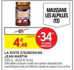 La Riste d'Aubergine - Jean Martin - Intermarché Hyper à Briançon La Riste d'Aubergine - Jean Martin en promo chez Intermarché Hyper Briançon à 4,48 €