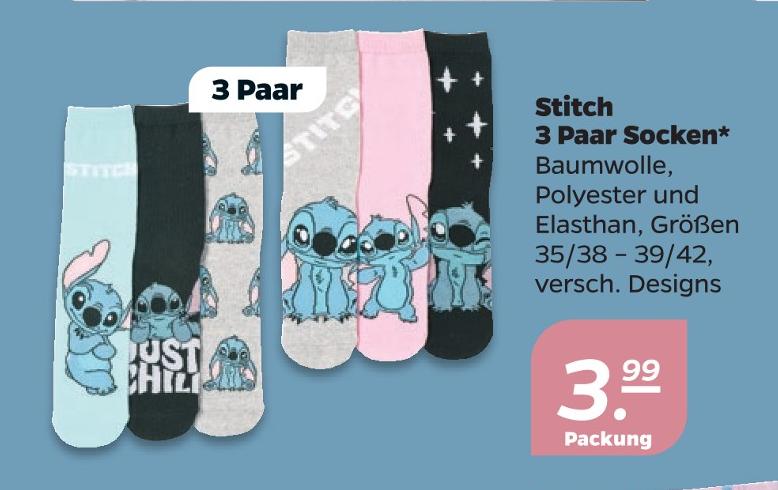 Stitch 3 Paar Socken
