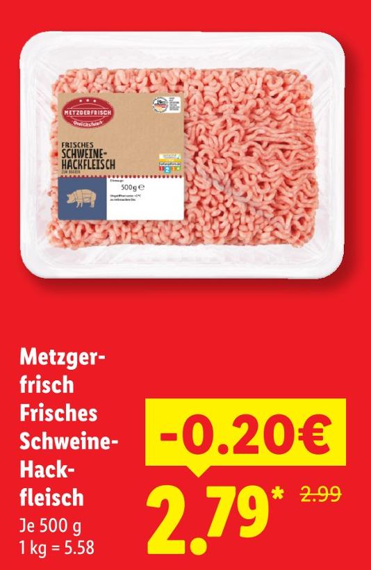 Frisches Schweine-Hackfleisch