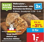 Sonnenblumen- oder Kürbiskernbrötchen Angebote von Backstube bei Netto Marken-Discount Stralsund für 1,00 €