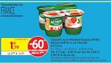 Activia Yaourt aux Probiotiques Fraise - Danone dans le catalogue Intermarché Hyper