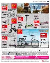 Promos Vélo Ville dans le catalogue "DU SPORT ET DES LOISIRS EN PLEIN AIR !" de Carrefour à la page 17