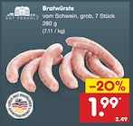 Aktuelle Bratwurst Angebote bei Netto Marken-Discount in Osnabrück Aktuelles Bratwürste Angebot bei Netto Marken-Discount in Osnabrück ab 1,99 €
