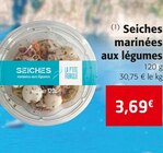 Seiches marinées aux légumes à Colruyt dans Loisy Seiches marinées aux légumes à Colruyt dans Loisy