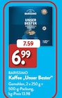 Kaffee „Unser Bester“ von Barissimo im aktuellen ALDI SÜD Prospekt für 6,99 €