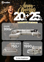 Kabs Prospekt für Ibbenbüren mit 1 Seite Kabs Prospekt für Ibbenbüren: "HAPPY NEW YEAR", 1 Seite, 20.12.2024 - 23.01.2025