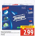 Taschentücher von Tempo für 2,99 € bei E center im Angebot Taschentücher von Tempo im aktuellen E center Prospekt