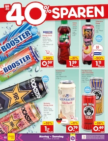 Cola im Netto Marken-Discount Prospekt "Aktuelle Angebote" mit 62 Seiten (Fürth)