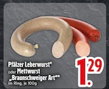 Aktuelle Wurst Angebote bei EDEKA in Regensburg Aktuelles Pfälzer Leberwurst Angebot bei EDEKA in Regensburg ab 1,29 €