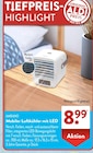 Mobiler Luftkühler mit LED von Ambiano für 8,99 € bei ALDI SÜD im Angebot Mobiler Luftkühler mit LED von Ambiano im aktuellen ALDI SÜD Prospekt