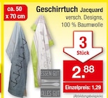 Aktuelles Geschirrtuch Jacquard Angebot bei Zimmermann in Wolfsburg ab 1,29 €