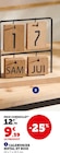 Calendrier metal et bois - Hyper U à Liévin Calendrier metal et bois en promo chez Hyper U Liévin à 9,59 €
