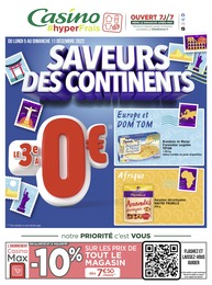 Prospectus Géant Casino, "Saveurs des continents",  pages, 05/12/2022 - 11/12/2022