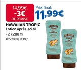 Lotion après-soleil - Hawaiian Tropic dans le catalogue Costco