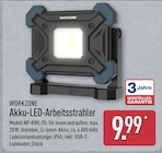 Akku-LED-Arbeitsstrahler von WORKZONE im aktuellen ALDI Nord Prospekt für 9,99 €