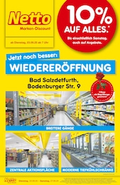 Discounter Prospekt von Netto Marken-Discount Bad Salzdetfurth Netto Marken-Discount Prospekt: "Wiedereröffnung - 10% auf ALLES", 4 Seiten, 23.09.2025 - 27.09.2025