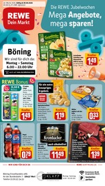 Bier im REWE Prospekt in Werl Aktueller REWE Prospekt mit Bier, "Dein Markt", Seite 1