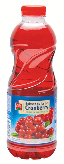 BELLE FRANCE Boisson au jus de Cranberry