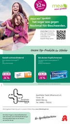 Der aktuelle mea - meine apotheke Prospekt Der aktuelle mea - meine apotheke Prospekt Unsere Oktober-Angebote
