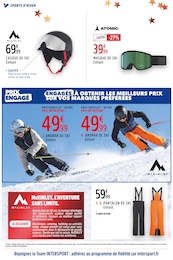 Prix et réduction Casque Ski dans le prospectus Intersport en cours Offre Casque Ski dans le catalogue Intersport du moment à la page 26