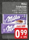 Schokolade im Angebot bei EDEKA in Detmold Schokolade Angebote von Milka bei EDEKA Detmold für 0,99 €