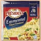 Emmental Râpé Pasteurisé - PRESIDENT en promo à 0,81 € chez U Express Emmental Râpé Pasteurisé - PRESIDENT dans le catalogue U Express