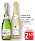 Sekt halbtrocken Angebote von Faber bei EDEKA Neustadt für 2,69 €