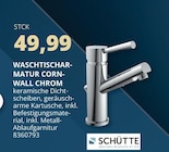 PROFI Wesch Altengottern - Waschtischarmatur Cornwall Chrom Angebot im Prospekt Waschtischarmatur Cornwall Chrom bei PROFI Wesch im Altengottern Prospekt für 49,99 €