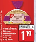 Körniges Mehrkornbrot von GUT&GÜNSTIG für 1,19 € bei EDEKA im Angebot Körniges Mehrkornbrot von GUT&GÜNSTIG im aktuellen EDEKA Prospekt