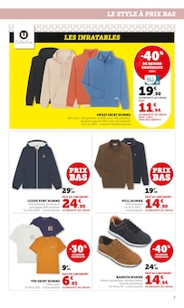 Promotion Veste Homme dans le prospectus Super U, valable du 07/10/2025 au 19/10/2025 Promo Veste Homme dans le catalogue Super U du moment à la page 7