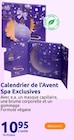 Calendrier de l'Avent Spa Exclusives en promo chez Action Lille à 10,95 €