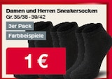 Damen und Herren Sneakersocken Angebote bei Woolworth Bremen für 1,00 €