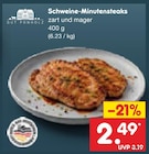 Schweine-Minutensteaks Angebote von Gut Ponholz bei Netto Marken-Discount Bad Oeynhausen für 2,49 €